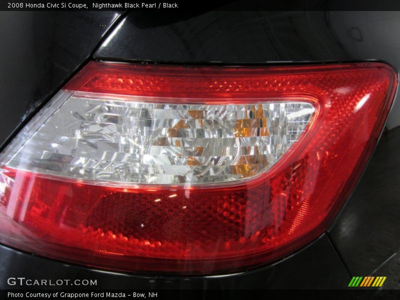 Nighthawk Black Pearl / Black 2008 Honda Civic Si Coupe
