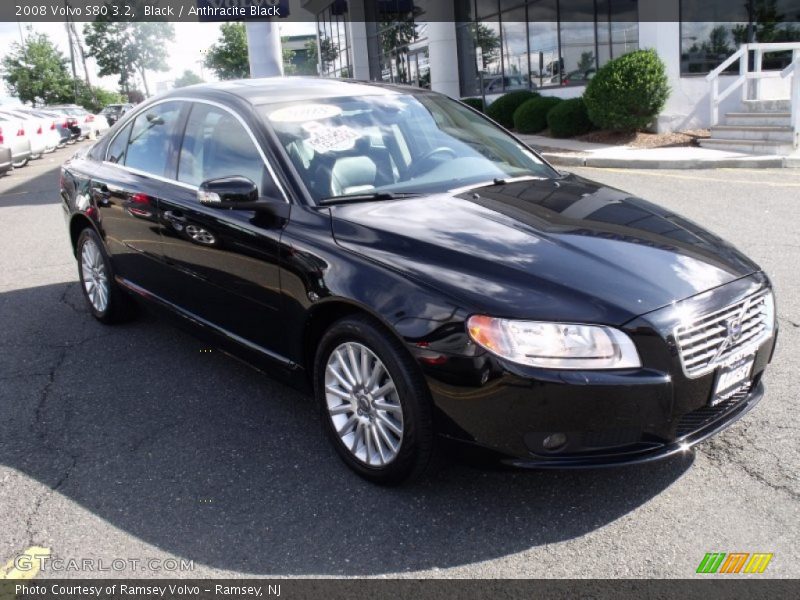 Black / Anthracite Black 2008 Volvo S80 3.2