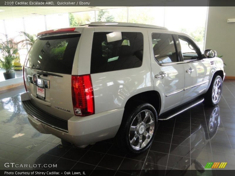 Quicksilver / Ebony 2008 Cadillac Escalade AWD