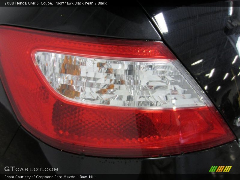 Nighthawk Black Pearl / Black 2008 Honda Civic Si Coupe