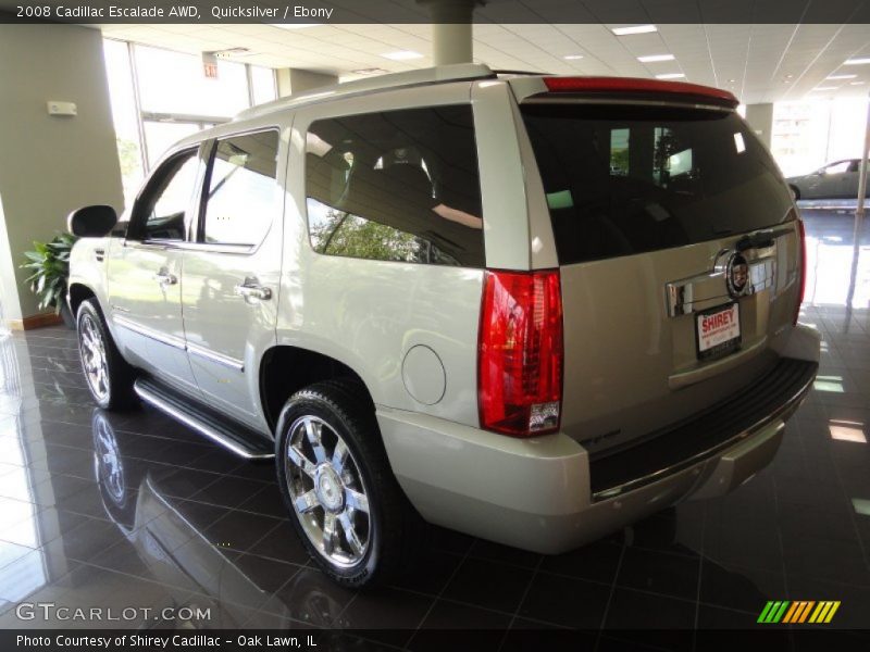 Quicksilver / Ebony 2008 Cadillac Escalade AWD