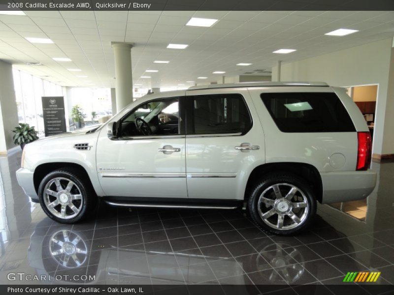 Quicksilver / Ebony 2008 Cadillac Escalade AWD