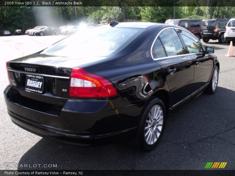 Black / Anthracite Black 2008 Volvo S80 3.2