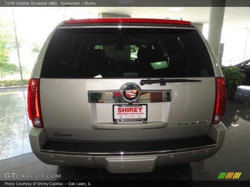 Quicksilver / Ebony 2008 Cadillac Escalade AWD