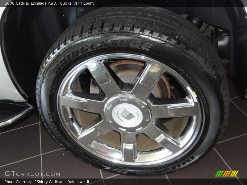 Quicksilver / Ebony 2008 Cadillac Escalade AWD