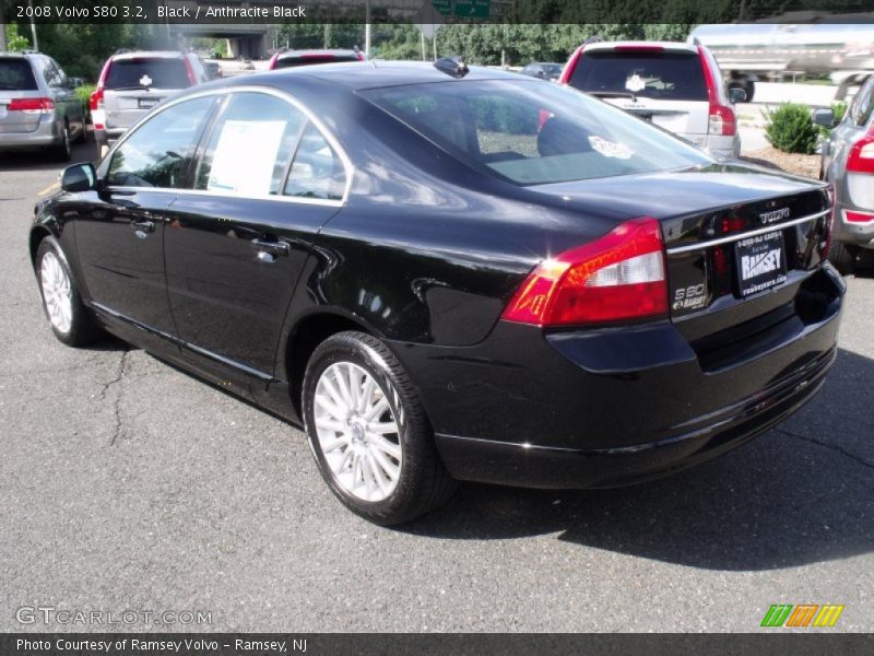 Black / Anthracite Black 2008 Volvo S80 3.2