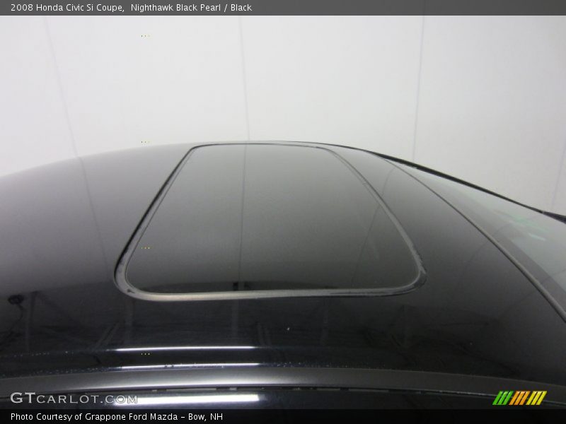 Nighthawk Black Pearl / Black 2008 Honda Civic Si Coupe