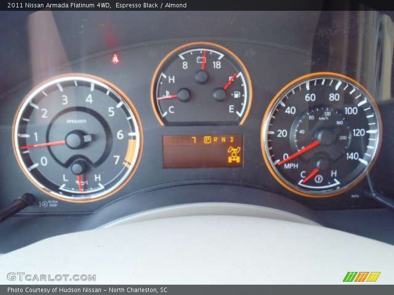  2011 Armada Platinum 4WD Platinum 4WD Gauges