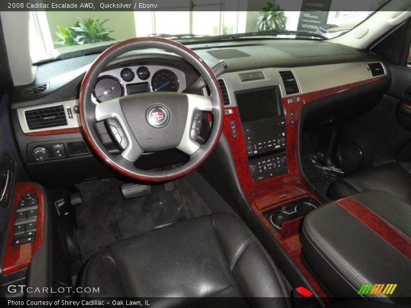 Quicksilver / Ebony 2008 Cadillac Escalade AWD