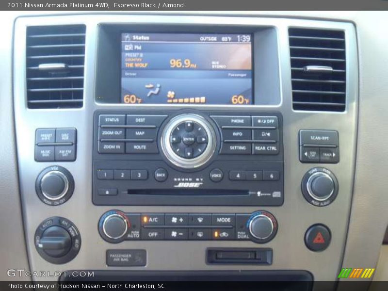Controls of 2011 Armada Platinum 4WD