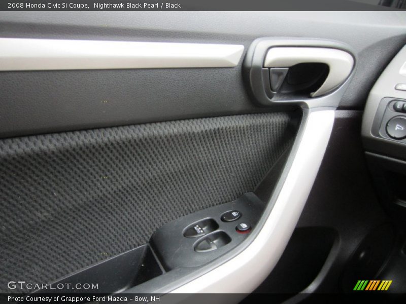Nighthawk Black Pearl / Black 2008 Honda Civic Si Coupe