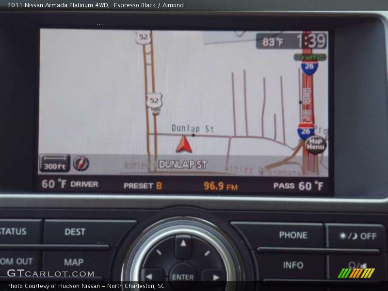 Navigation of 2011 Armada Platinum 4WD