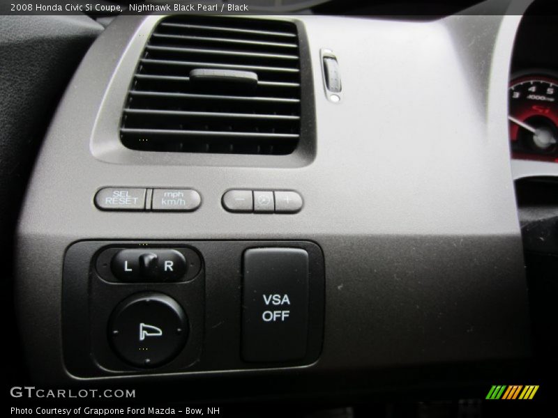 Nighthawk Black Pearl / Black 2008 Honda Civic Si Coupe