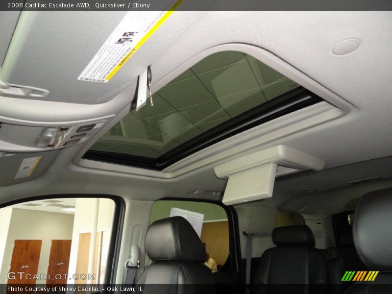 Quicksilver / Ebony 2008 Cadillac Escalade AWD