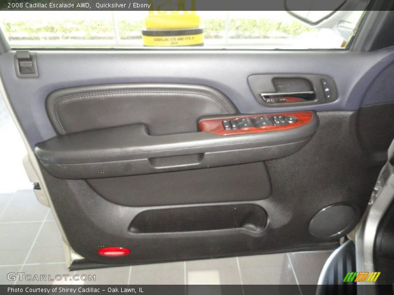 Quicksilver / Ebony 2008 Cadillac Escalade AWD
