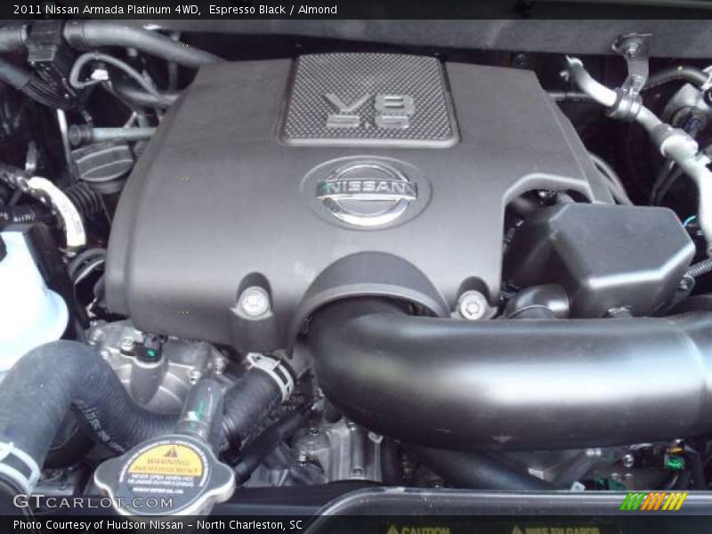  2011 Armada Platinum 4WD Engine - 5.6 Liter Flex-Fuel DOHC 32-Valve CVTCS V8