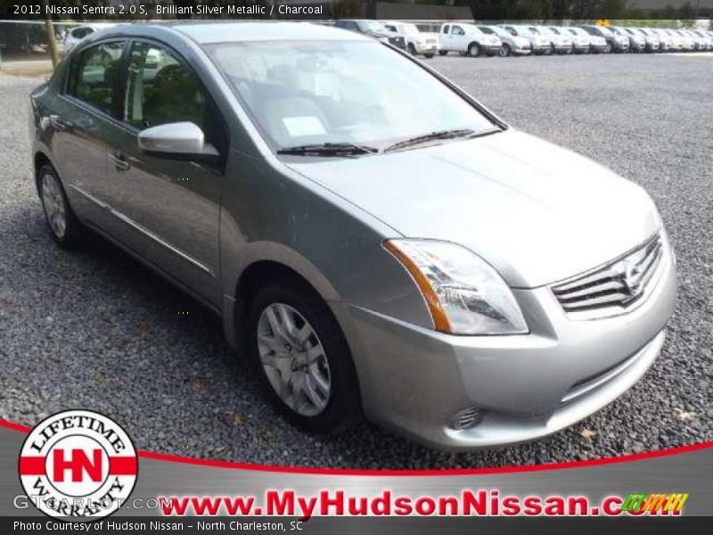 Brilliant Silver Metallic / Charcoal 2012 Nissan Sentra 2.0 S