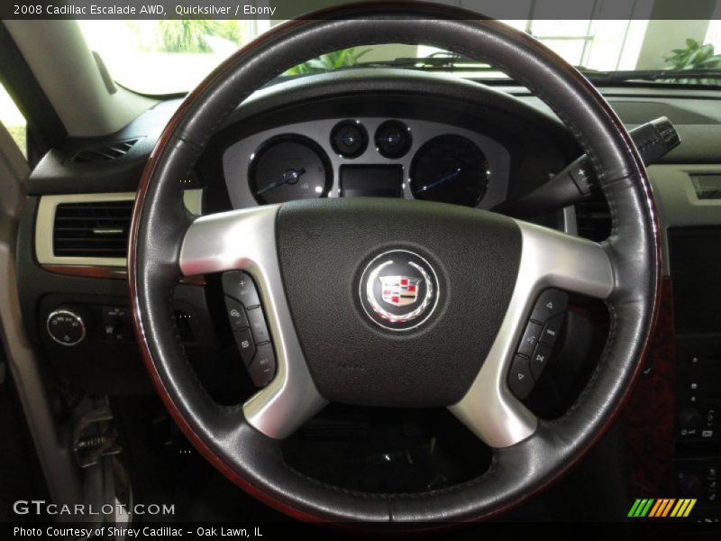 Quicksilver / Ebony 2008 Cadillac Escalade AWD