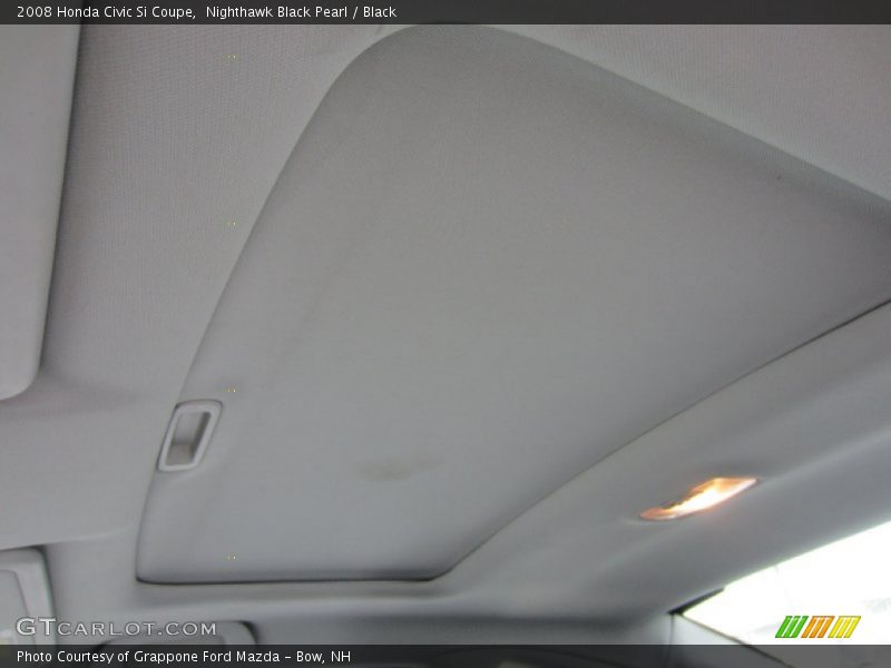 Nighthawk Black Pearl / Black 2008 Honda Civic Si Coupe