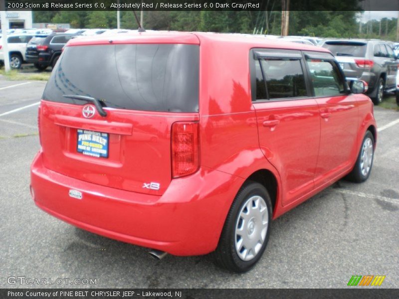 Absolutely Red / Release Series 6.0 Dark Gray/Red 2009 Scion xB Release Series 6.0