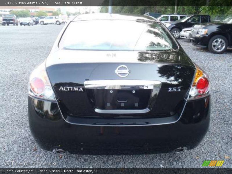 Super Black / Frost 2012 Nissan Altima 2.5 S