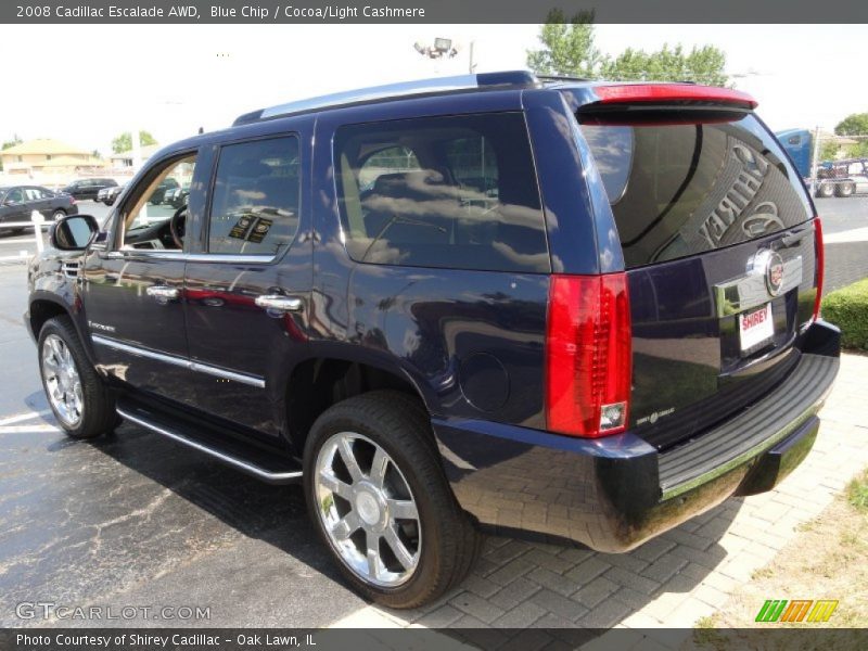Blue Chip / Cocoa/Light Cashmere 2008 Cadillac Escalade AWD