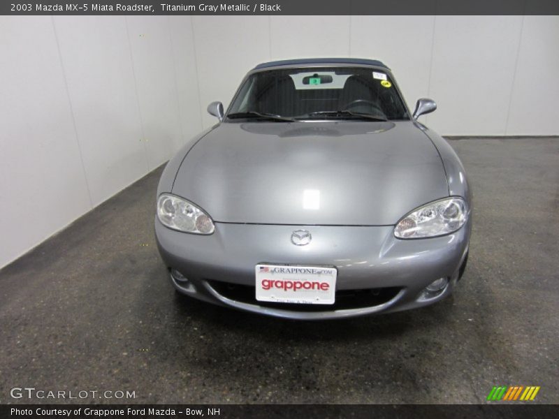 Titanium Gray Metallic / Black 2003 Mazda MX-5 Miata Roadster