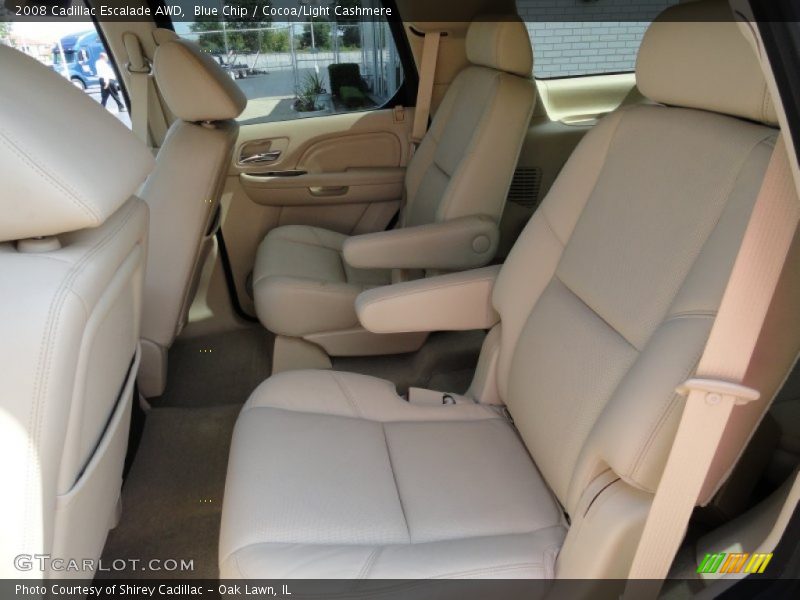 Blue Chip / Cocoa/Light Cashmere 2008 Cadillac Escalade AWD