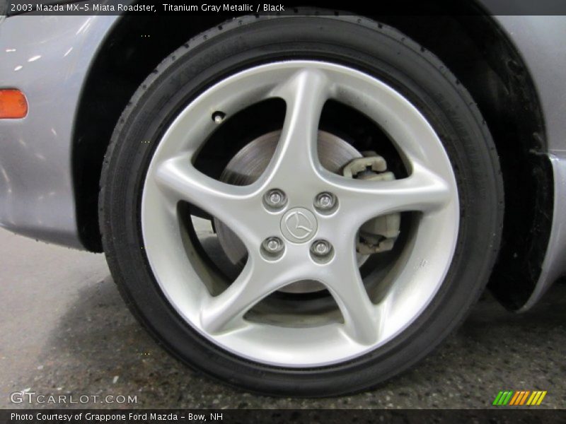 Titanium Gray Metallic / Black 2003 Mazda MX-5 Miata Roadster