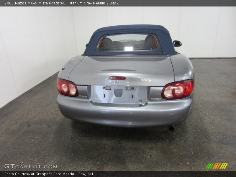 Titanium Gray Metallic / Black 2003 Mazda MX-5 Miata Roadster