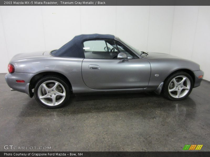 Titanium Gray Metallic / Black 2003 Mazda MX-5 Miata Roadster