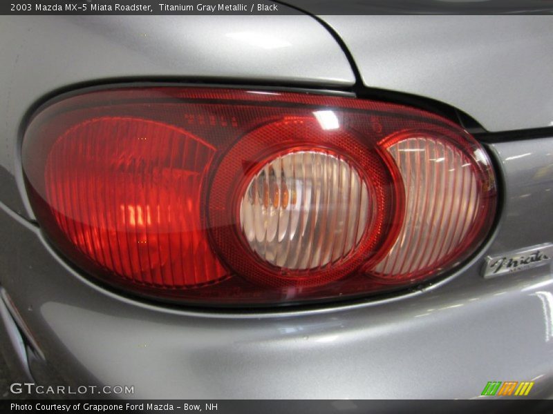 Titanium Gray Metallic / Black 2003 Mazda MX-5 Miata Roadster