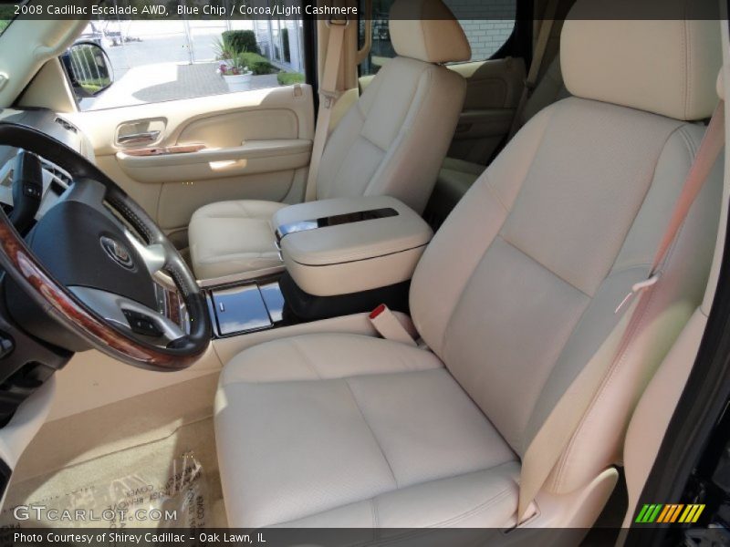 Blue Chip / Cocoa/Light Cashmere 2008 Cadillac Escalade AWD