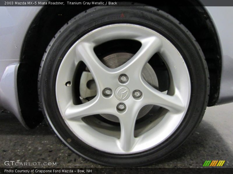 Titanium Gray Metallic / Black 2003 Mazda MX-5 Miata Roadster