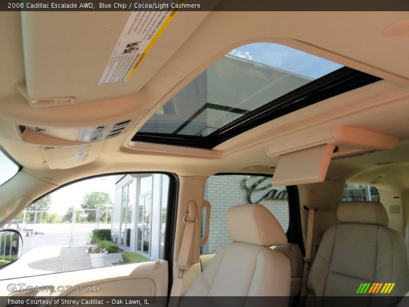Blue Chip / Cocoa/Light Cashmere 2008 Cadillac Escalade AWD