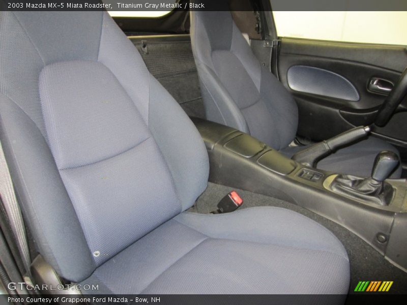 Titanium Gray Metallic / Black 2003 Mazda MX-5 Miata Roadster