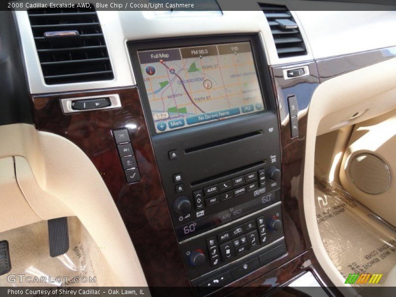 Blue Chip / Cocoa/Light Cashmere 2008 Cadillac Escalade AWD