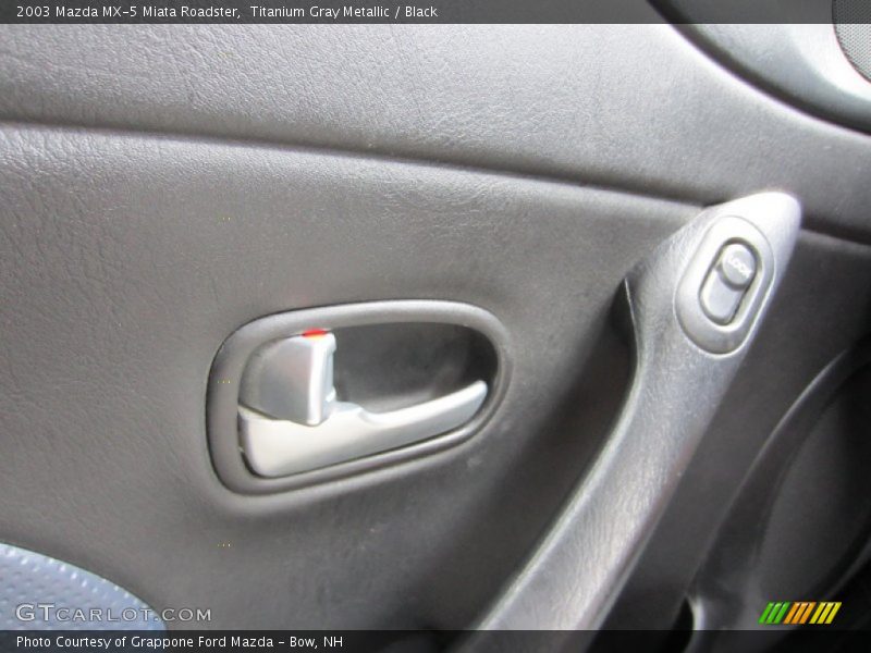 Titanium Gray Metallic / Black 2003 Mazda MX-5 Miata Roadster