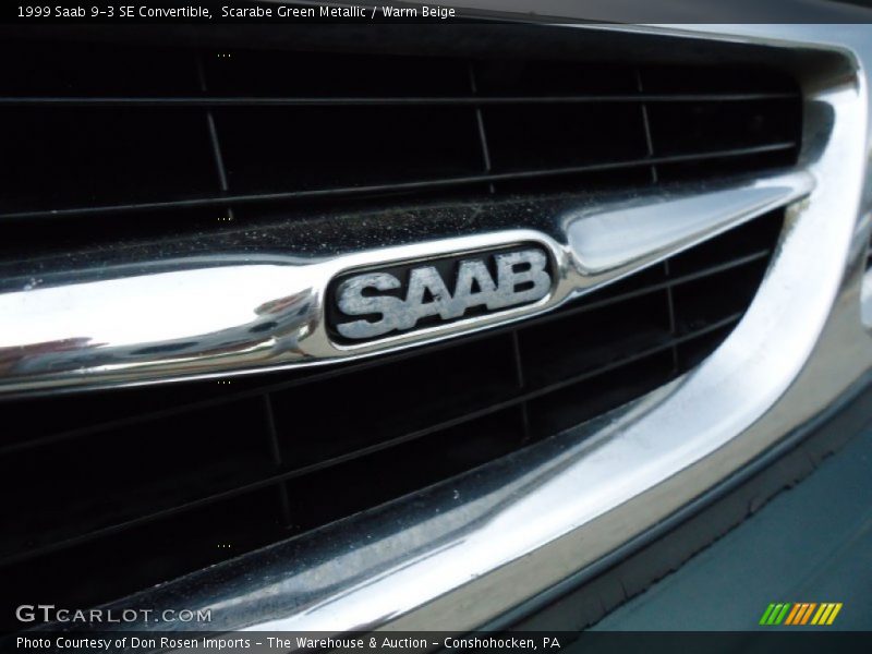 Scarabe Green Metallic / Warm Beige 1999 Saab 9-3 SE Convertible