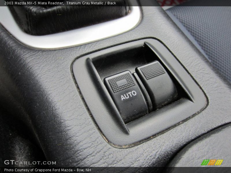 Titanium Gray Metallic / Black 2003 Mazda MX-5 Miata Roadster