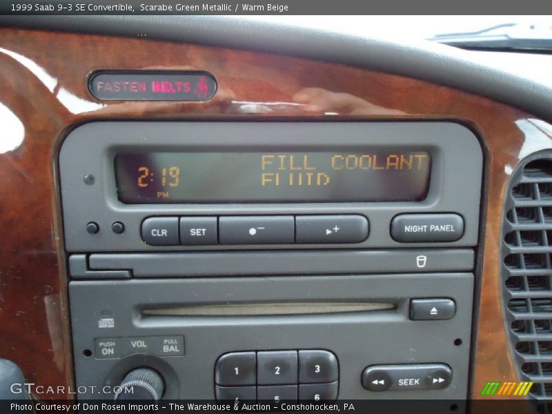 Audio System of 1999 9-3 SE Convertible