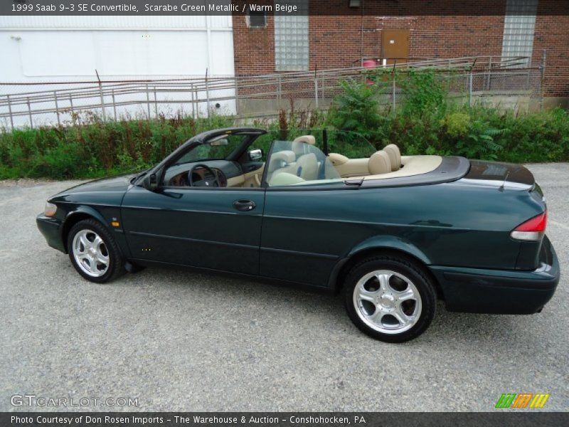 Scarabe Green Metallic / Warm Beige 1999 Saab 9-3 SE Convertible