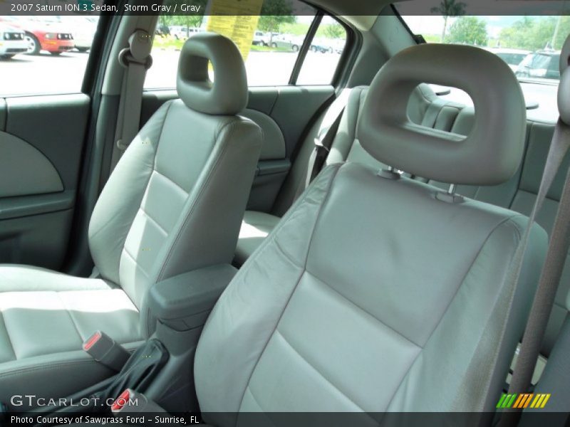  2007 ION 3 Sedan Gray Interior