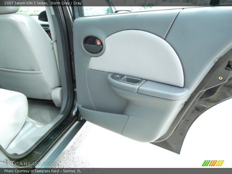 Storm Gray / Gray 2007 Saturn ION 3 Sedan