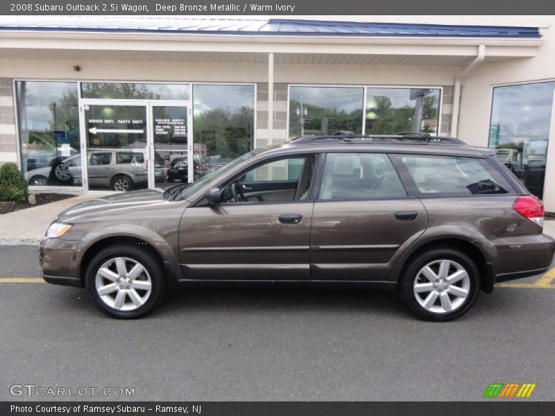 Deep Bronze Metallic / Warm Ivory 2008 Subaru Outback 2.5i Wagon