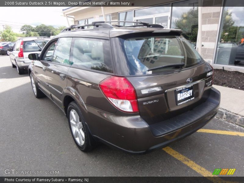 Deep Bronze Metallic / Warm Ivory 2008 Subaru Outback 2.5i Wagon