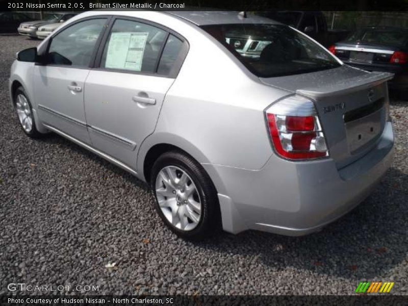 Brilliant Silver Metallic / Charcoal 2012 Nissan Sentra 2.0 S