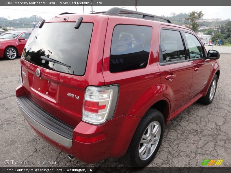 Vivid Red Metallic / Black 2008 Mercury Mariner V6 4WD
