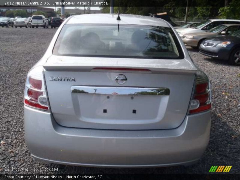 Brilliant Silver Metallic / Charcoal 2012 Nissan Sentra 2.0 S