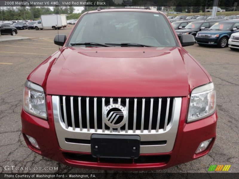 Vivid Red Metallic / Black 2008 Mercury Mariner V6 4WD